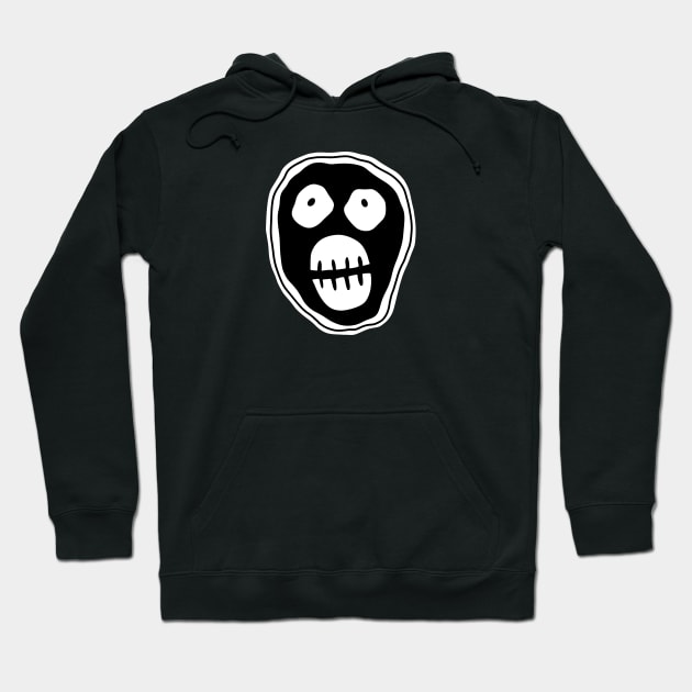 Mighty Boosh skull Hoodie by Pinky's Studio 